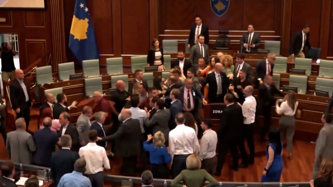 Kosovo Parliament Brawl