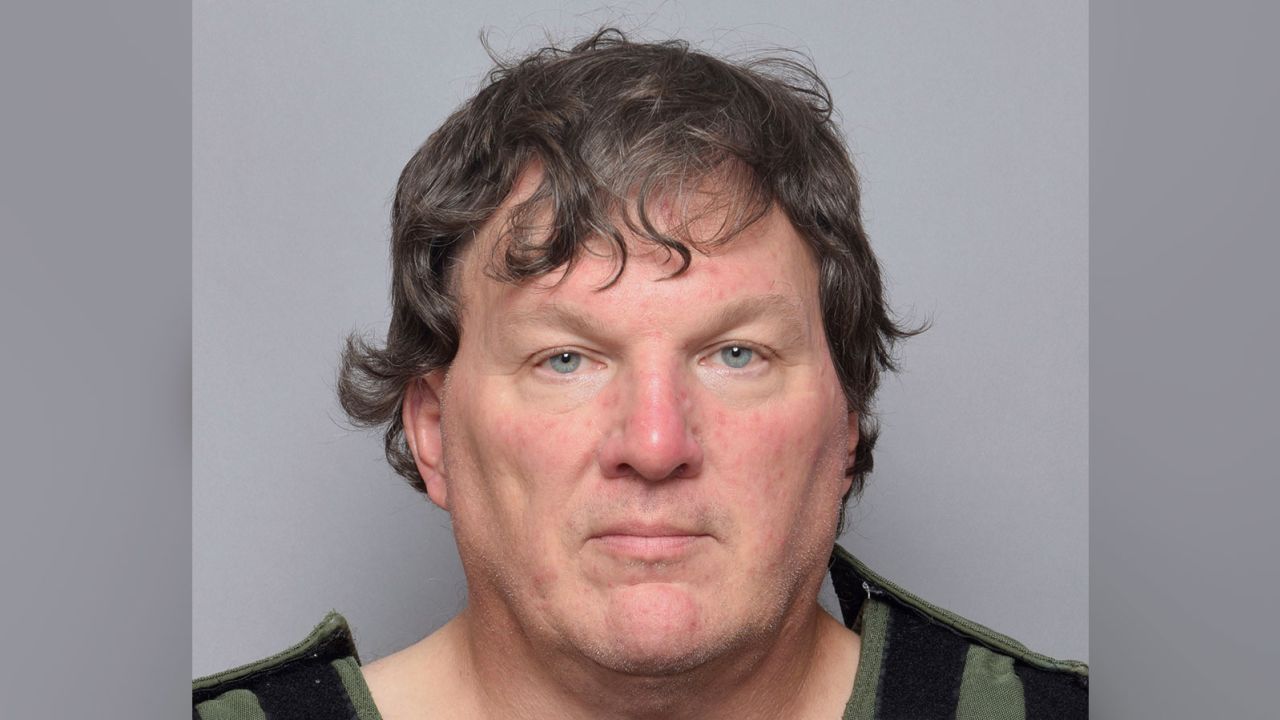 This booking image provided by Suffolk County Sheriff's Office, shows Rex Heuermann, a Long Island architect who was charged Friday, July 14, 2023, with murder in the deaths of three of the 11 victims in a long-unsolved string of killings known as the Gilgo Beach murders. (Suffolk County Sheriff's Office via AP0
