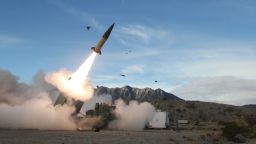 An early version of an Army Tactical Missile System is tested December 14, 2021, at White Sands Missile Range in New Mexico.