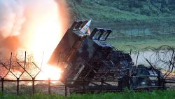 EAST COAST, SOUTH KOREA - JULY 29:  In this handout photo released by the South Korean Defense Ministry, U.S. Army Tactical Missile System (ATACMS) firing a missile into the East Sea during a South Korea-U.S. joint missile drill aimed to counter North Korea¡¯s ICBM test on July 29, 2017 in East Coast, South Korea. North Korea launched another test missile, believed to be an Inter Continental Ballistic Missile (ICBM), which travelled 45 minutes before splashing down in the Exclusive Economic Zone (EEZ) of Japan. (Photo by South Korean Defense Ministry via Getty Images)