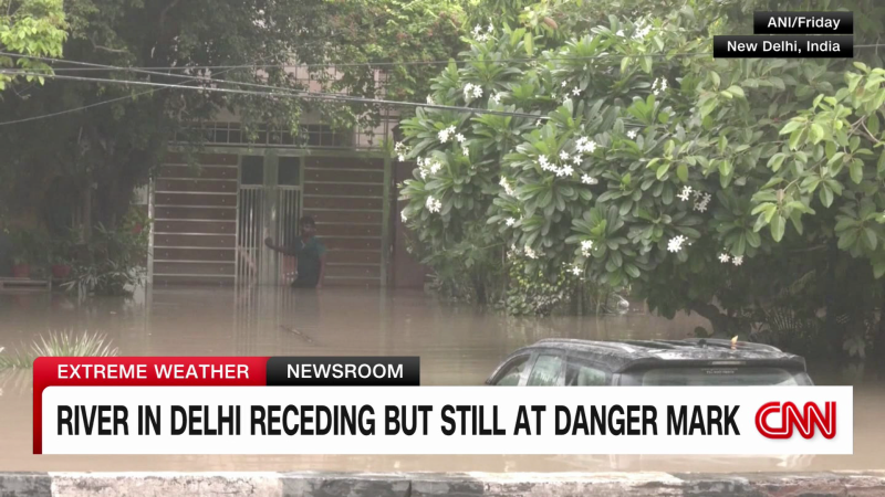 River in Delhi receding but still at danger mark | CNN
