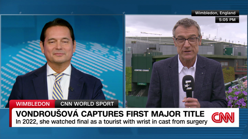Wimbledon: Vondroušová captures first major title | CNN