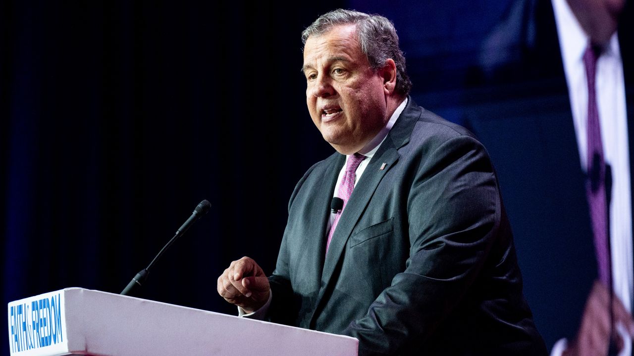 Chris Christie, Former Governor of New Jersey, speaking at the Faith & Freedom Coalition's Road to Majority Policy Conference on June 23, 2023, in Washington, DC.