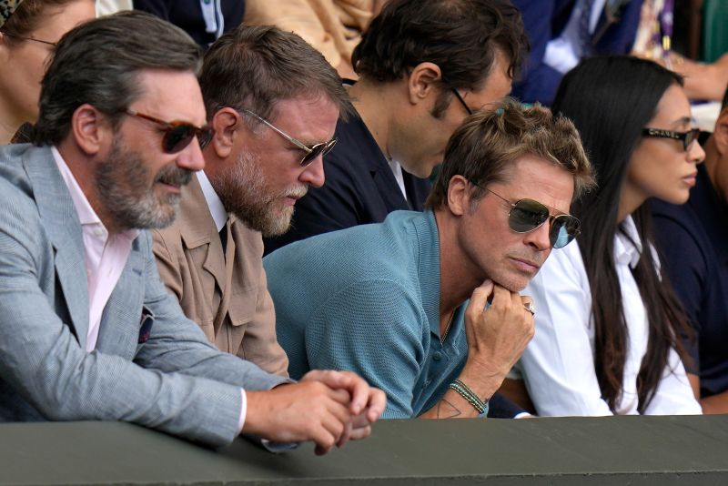 Brad Pitt among stars at Wimbledon for mens final CNN