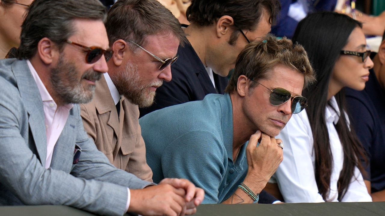 Brad Pitt among stars at Wimbledon for men’s final CNN