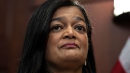 Rep. Pramila Jayapal attends a news conference about the American Dream and Promise Act on in Washington, DC, on June 15.