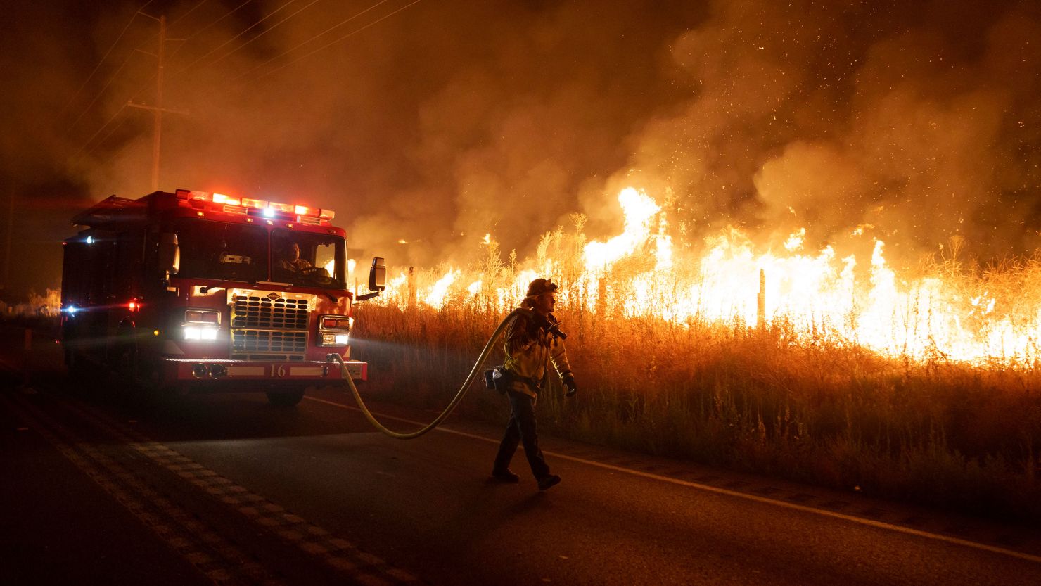 California firefighters battle several wildfires in Riverside County amid  extreme heat