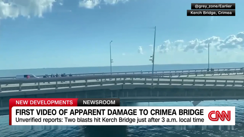 New video shows damage to Crimea bridge | CNN