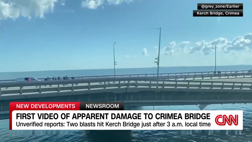 New video shows damage to Crimea bridge | CNN