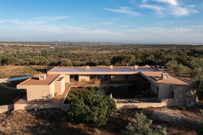 <strong>Final finish:</strong> The couple's new home, named Casa Baio, has its own pool, five bedrooms, along with a barn turned pool house.