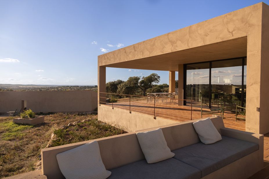 <strong>Rural location: </strong>Their new home has spectacular views over Portugal's Alentejo region.