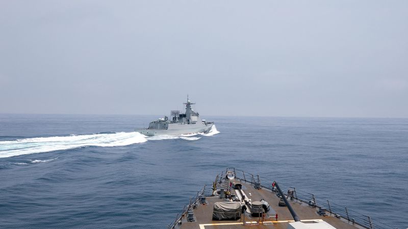 NextImg:Taiwan reports record number of Chinese warships in waters around the island | CNN