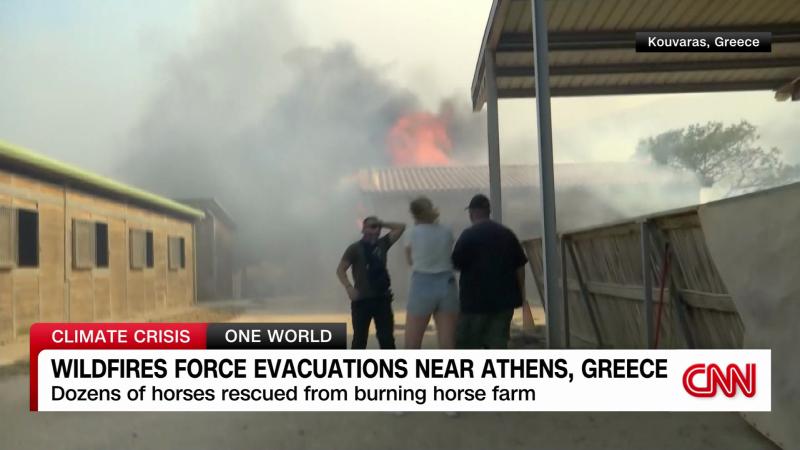 Wildfires force evacuations near Athens, Greece | CNN