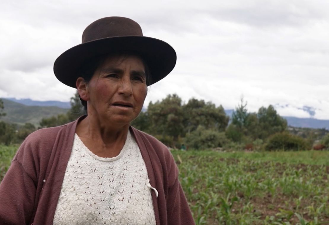 Peruvian farmer Cristina Cárdenas de La Cruz sells her produce through SIMPLi.