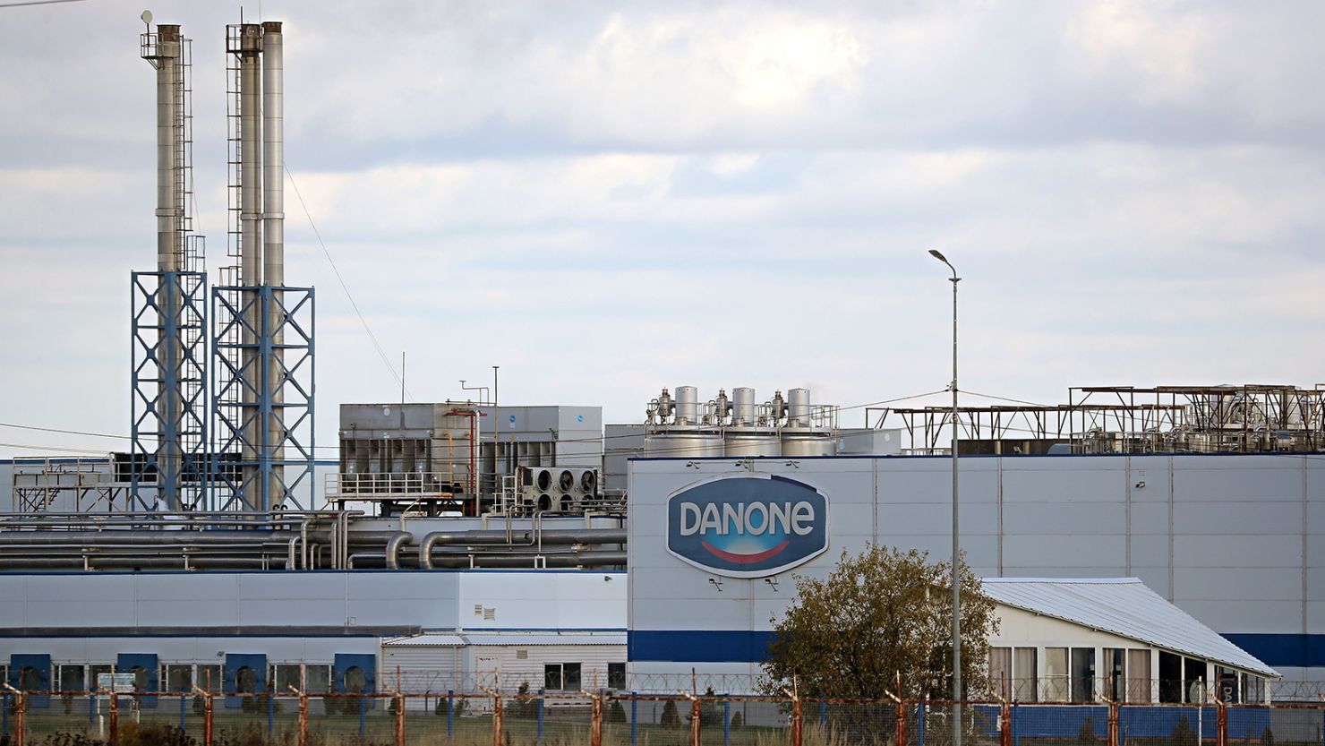 A Danone plant in Chekhov, outside Moscow, pictured in October 2022