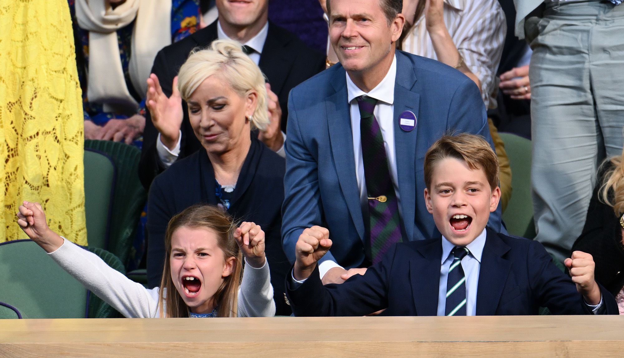 Prince George, Princess Charlotte join parents at Wimbledon men's final -  Good Morning America