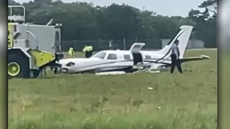 Passenger lands plane without landing gear after pilot suffers medical emergency | CNN