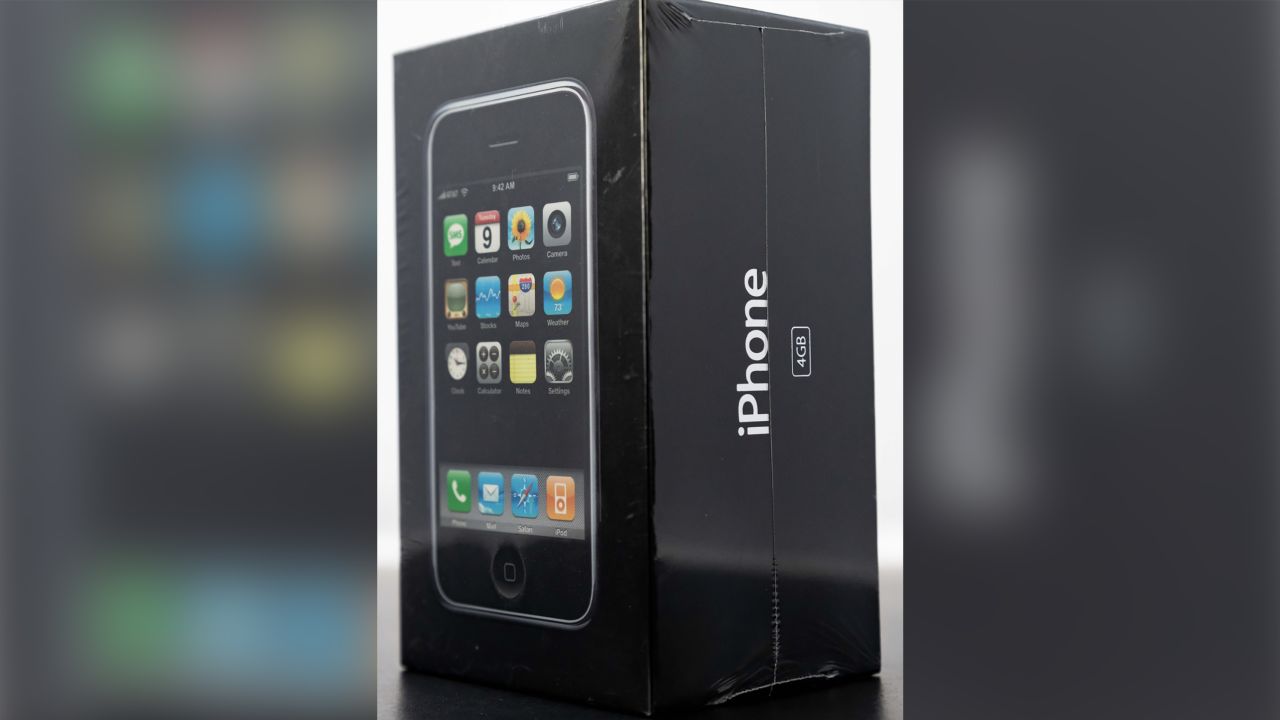 An original 2007 Apple iPhone Factory Sealed (First Release, 4GB) sold at auction for $190,372.80.