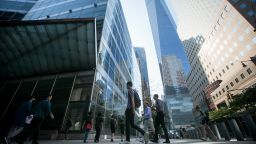 Goldman Sachs headquarters, left, in New York, US, on Thursday, July 6, 2023. 