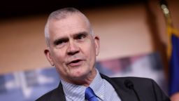 Rep. Matt Rosendale speaks at a press conference on the debt limit and the Freedom Caucus's plan for spending reduction at the U.S. Capitol on March 28, 2023 in Washington, DC.