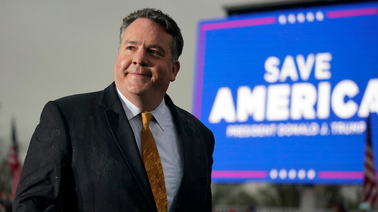 In this May 2022 photo, Rep. Alex Mooney attends a campaign rally at the Westmoreland Fair Grounds in Greensburg, Pennsylvania.