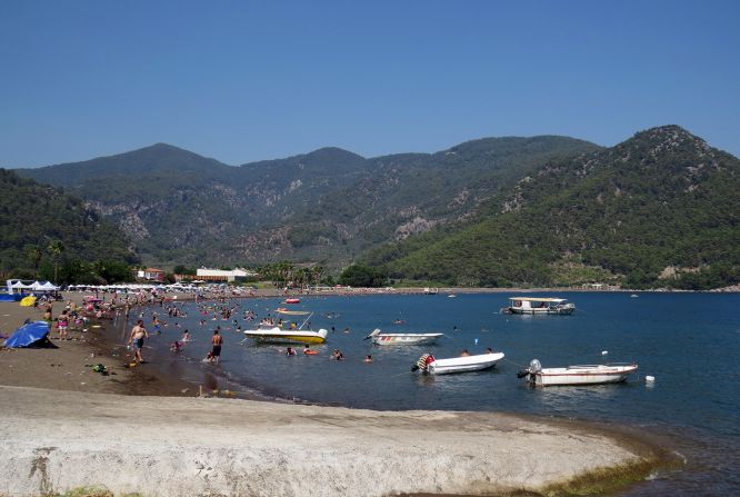 <strong>Tucked away: </strong>Several hours east of Marmaris is the picturesque creek of Ekinçik.