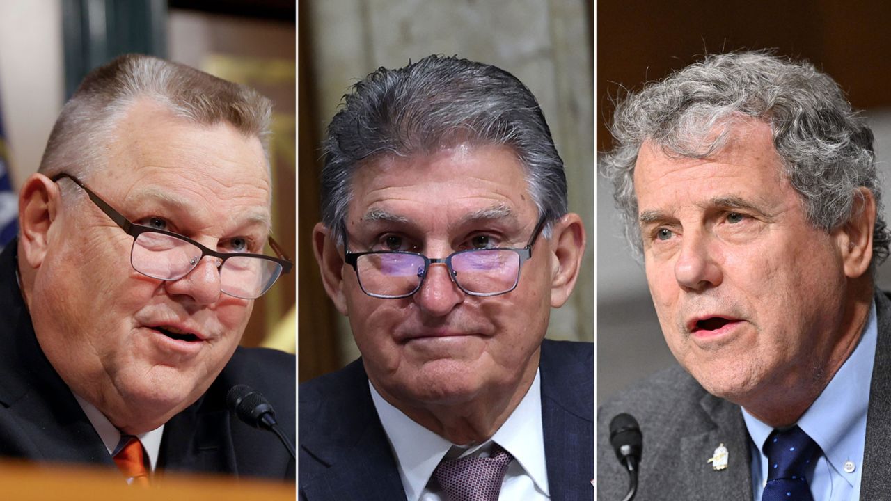 Sen. Jon Tester, Sen. Joe Manchin and Sen. Sherrod Brown -- three Democratic senators whose seats are up for reelection next year.