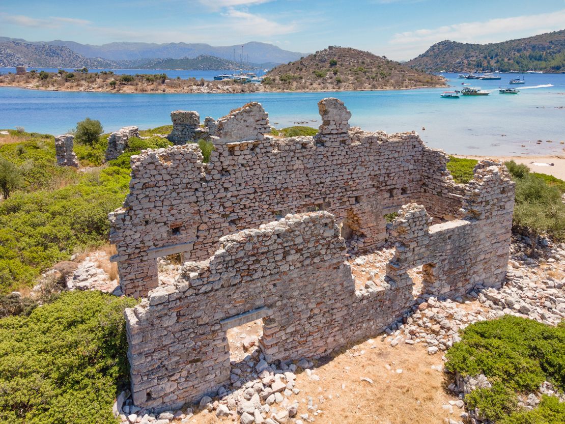 Drop anchor to visit the ruins of Loryma.