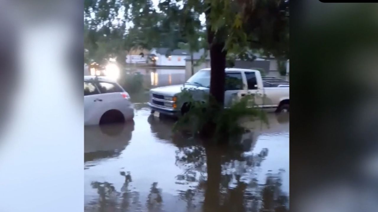 Resident Tia Nalani Nathaniel Rhodes shared this image of flooding in Mayfield on Wednesday.
