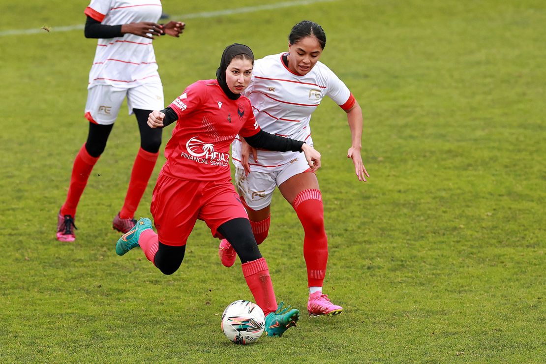 The Afghan Women's Team began training last year with local club Melbourne Victory. 