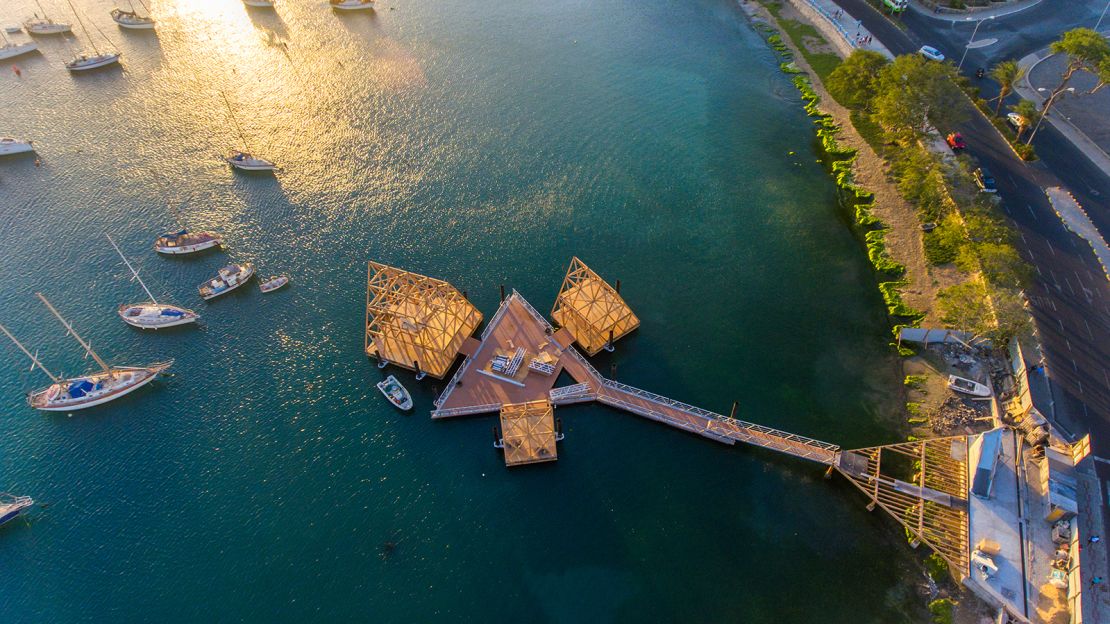 An image of the Makoko Floating Music Hub.