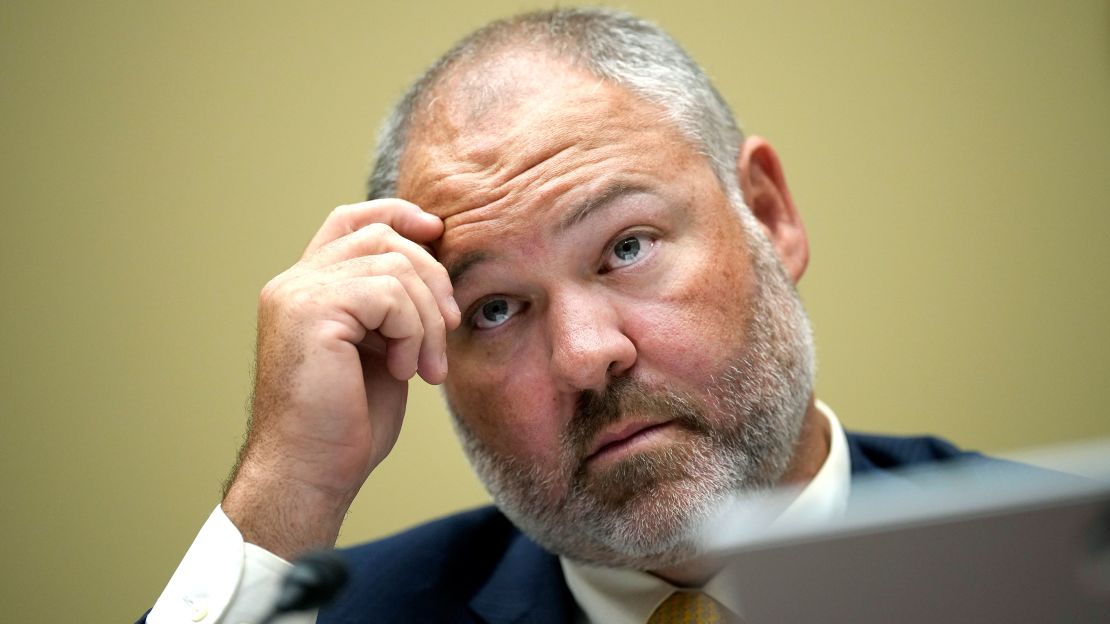 Supervisory IRS Special Agent Gary Shapley testifies during a House Oversight Committee hearing related to the Justice Department's investigation of Hunter Biden, July 19, 2023.