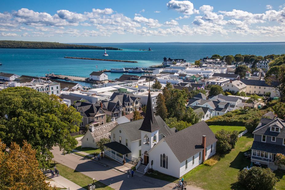 <strong>Mackinac Island Village, Michigan: </strong>Located in the narrow straits between lakes Michigan and Huron, this insular community was occupied for hundreds of years before it became a premier vacation destination.