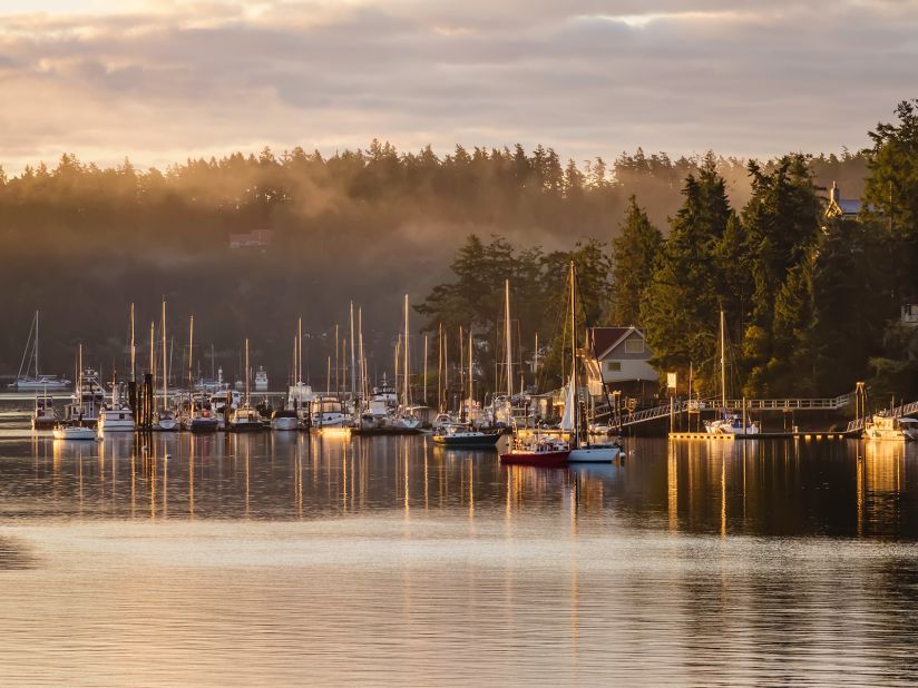 <strong>Friday Harbor, Washington: </strong>The largest town in the sublime San Juan Islands does double duty as a charming seaside vacation town and a world-class marine mammal research center.