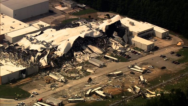 North Carolina Tornado That Damaged Pfizer Plant And Shut Down I-95 Was ...