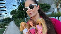 Barbie Koelker and her Barbies