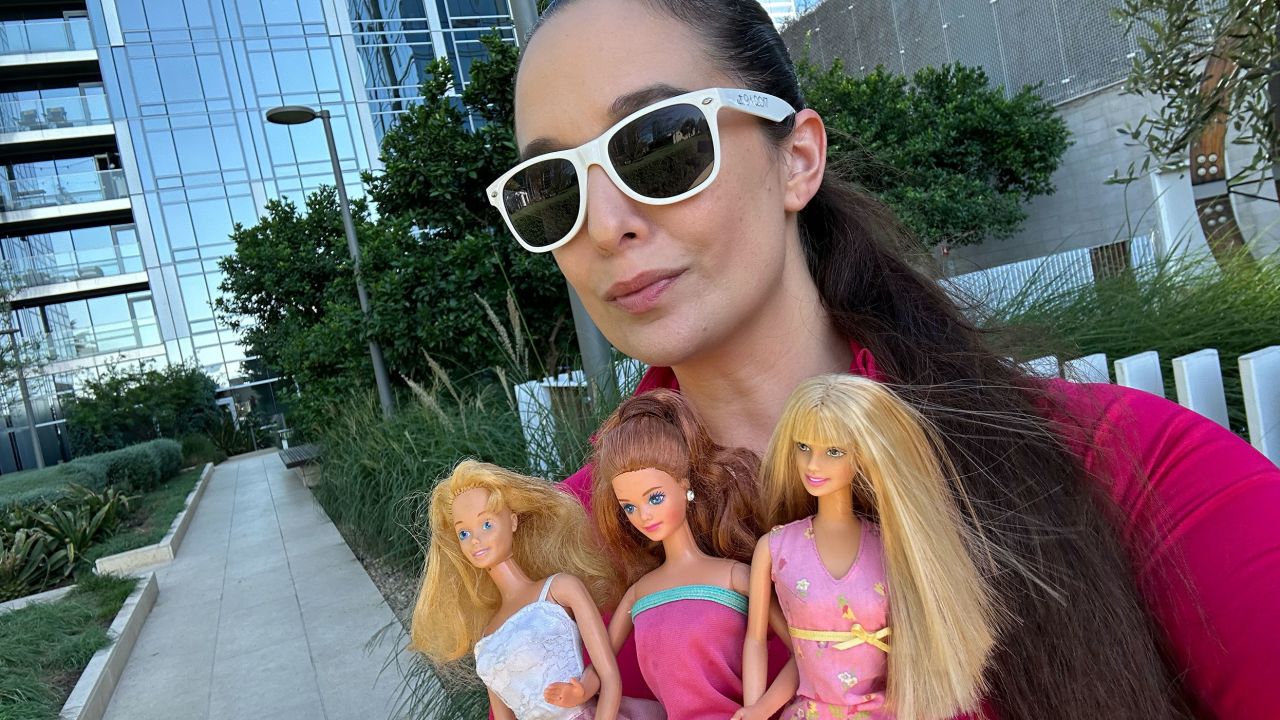 Barbie Koelker and her Barbies