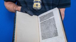 U.S. Immigration and Customs Enforcement (ICE) Deputy Director and Senior Official Performing the Duties of the Director Patrick J. Lechleitner traveled to Rome to repatriate an original edition of a stolen 15th century Columbus letter to Italian officials on July 19, 2023.