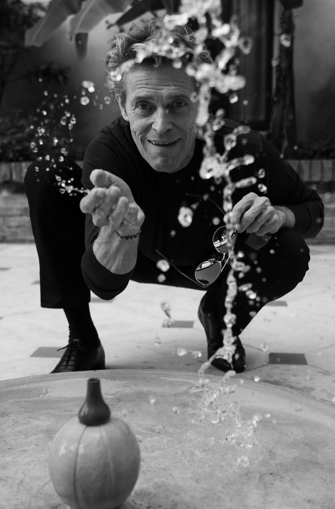 A photograph of Willem Dafoe from Greg Williams' new book