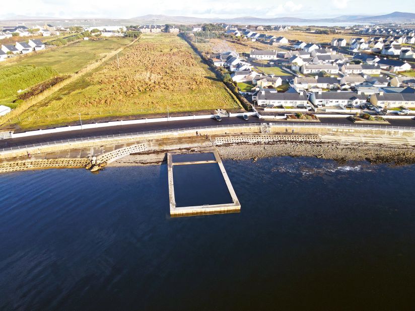 The Belmullet Tidal Pool in County Mayo, Ireland, features a toddler pool alongside the 20-meter (66-foot) main pool. 