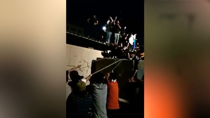 NextImg:Iraqi protesters storm Swedish embassy in Baghdad over Quran burning | CNN