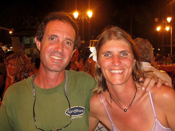 <strong>Ups and downs:</strong> The couple have experienced some trying times. Here they are pictured in Tahiti, French Polynesia, in 2014, right before Mark flew back to the US for cancer treatment.