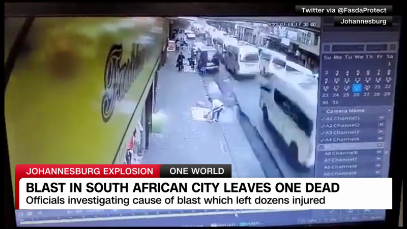 Video shows the moment an explosion rocked a street in Johannesburg | CNN