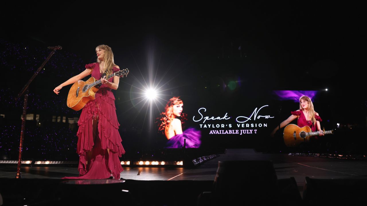 Taylor Swift performs onstage during night one of Taylor Swift | The Eras Tour at Nissan Stadium on May 05, 2023 in Nashville, Tennessee.