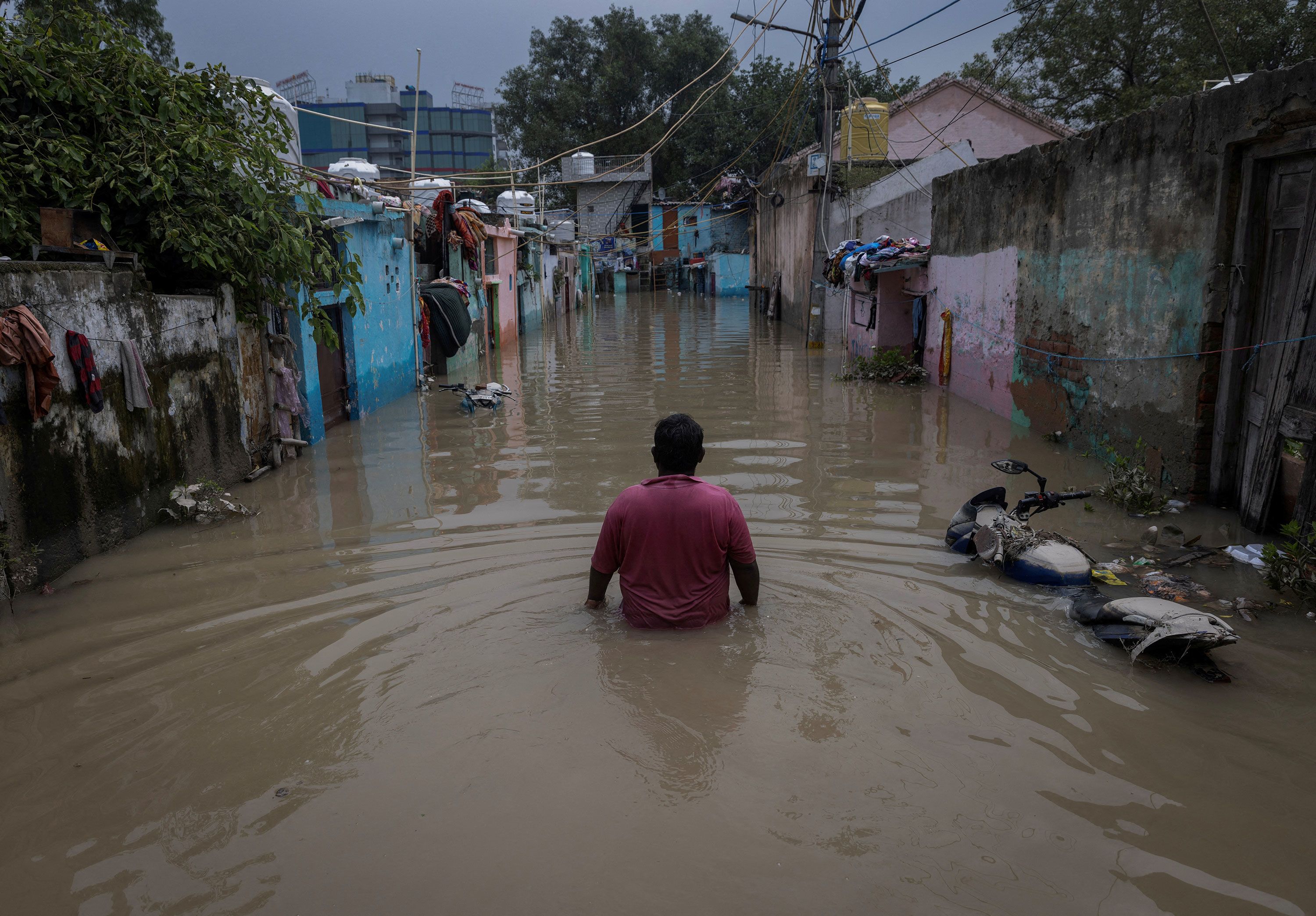 Flooding in New Delhi.