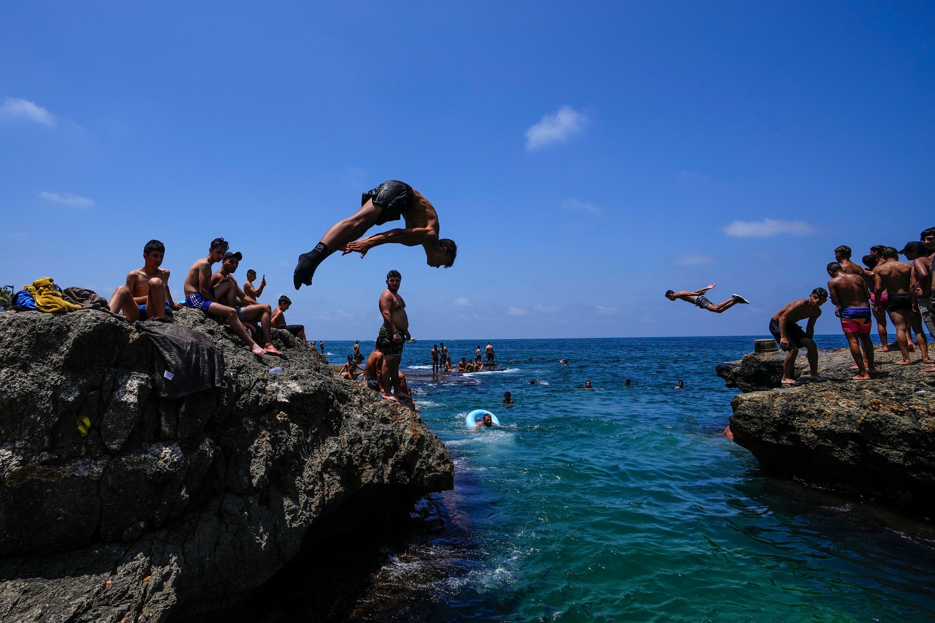 Cool off in the Mediterranean Sea.