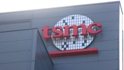 The logo of Taiwan Semiconductor Manufacturing Co (TSMC) is pictured at its headquarters, in Hsinchu, Taiwan, January 19, 2021. REUTERS/Ann Wang