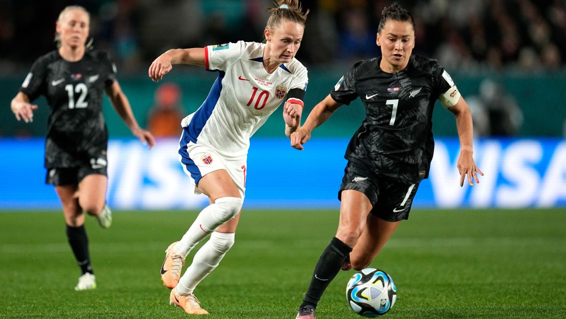 New Zealand defeated Norway 1-0 in its opening match of the Women's World Cup.