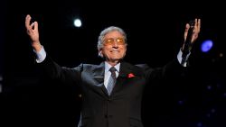 Singer Tony Bennett performs onstage at the 2012 MusiCares Person of the Year Tribute to Paul McCartney held at the Los Angeles Convention Center on February 10, 2012 in Los Angeles, California.