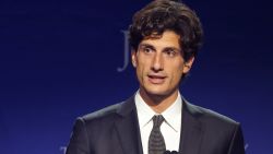 Jack Schlossberg speaks during the 2022 Profile in Courage Awards ceremony at the John F. Kennedy Library in Boston, Massachusetts, U.S., May 22, 2022. REUTERS/Brian Snyder
